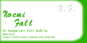 noemi fall business card